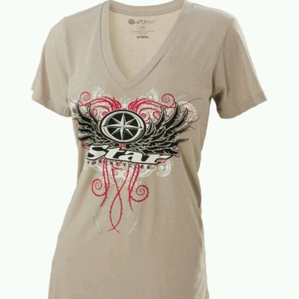Yamaha STW - 13SPI - GY - SM Womens Tee Wings